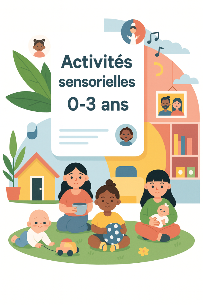 Activités sensorielles 0-3 ans : guide pratique pour les professionnels de crèche
