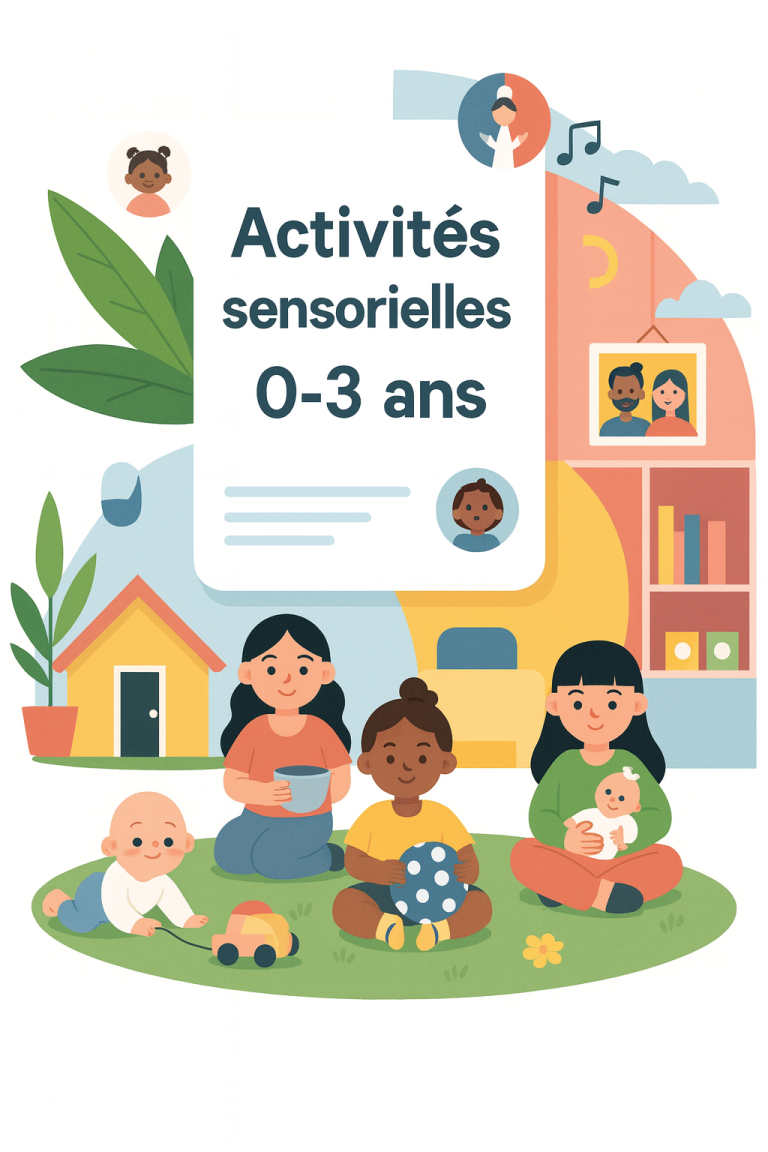 Activités sensorielles 0-3 ans : guide pratique pour les professionnels de crèche