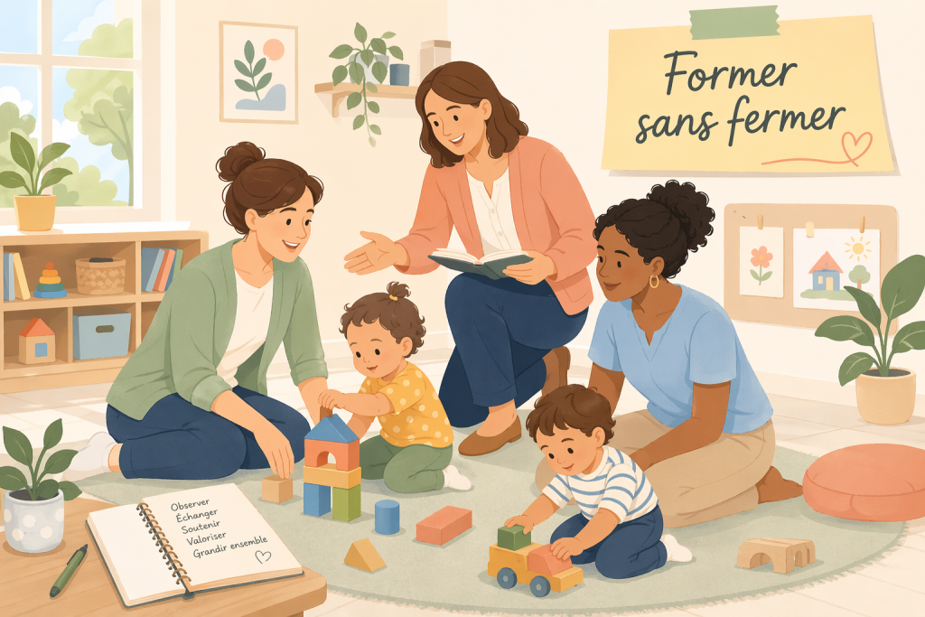 Former sans fermer : la formation en situation de travail signée Doudelio